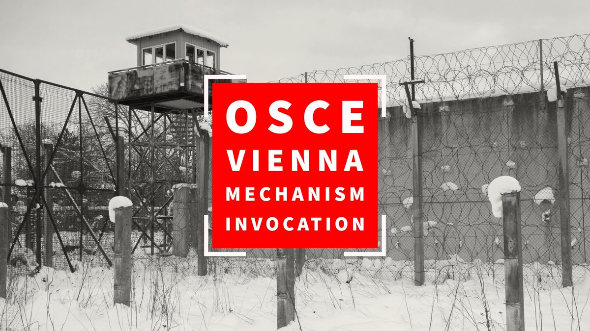 Today @OSCE Permanent Council 33 states, at the Nordic-Baltic states initiative, triggered #ViennaMechanism and demanded substantial answers from 🇷🇺 on #HumanRights violations with focus on situation of political prisoners. 
🇷🇺 will be held to account!
👉bit.ly/493IGRb