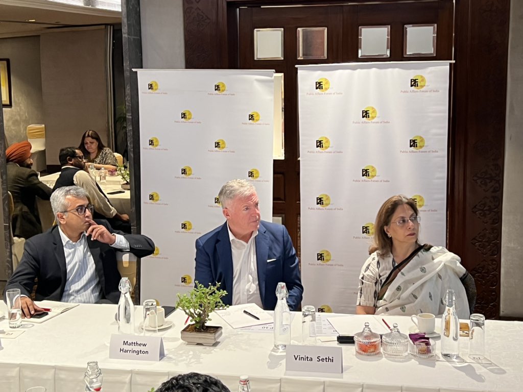#PAFIDialogue Matthew Harrington, Global President, COO, Edelman today shared with @PAFIIndia members insights about the evolving Trust in institutions and the nature of today’s multi-stakeholder business environment in a global year of elections #publicpolicy #advocacy