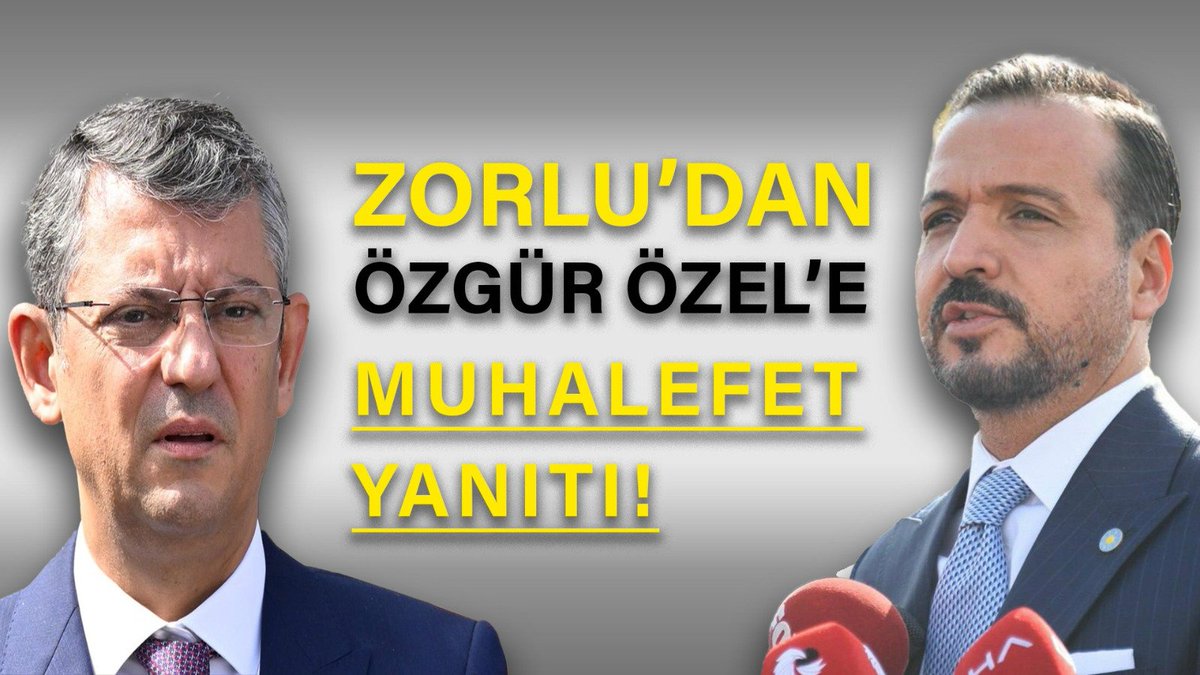 İYİ Parti Sözcüsü Kürşad Zorlu, Özgür Özel’in Ordu’da “İYİ Parti’ye oy vermeyin” sözlerine yanıt verdi.

"Bir çok il ve ilçede Cumhur İttifakı adaylarıyla da  yarışıyoruz. Buna karşın bize kaybettirmek için uğraşan bir ana muhalefet anlayışıyla da mücadele ediyoruz.

Ordu’da