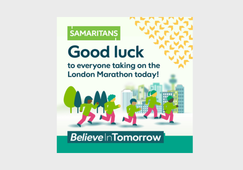 We just wanted to send a HUGE good luck to all of the @samaritans runners at London Marathon today! Every step you take helps us support more people who are struggling to cope 💚 We’ll be cheering you on from Lancaster🙌