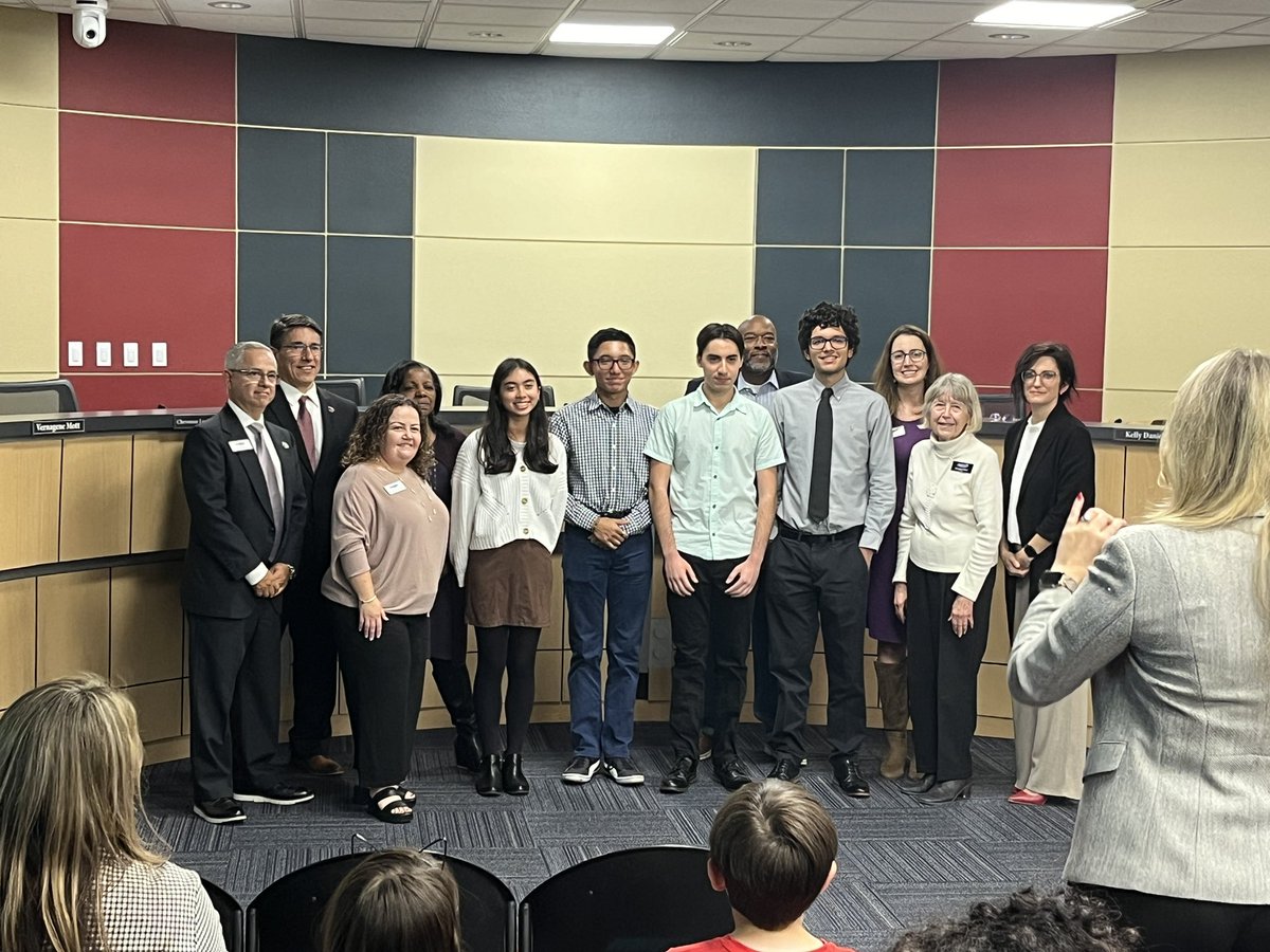 All-State band members from HHS and PHS get recognition from the PfISD school board trustees last night. @PfISDfinearts @pfisd