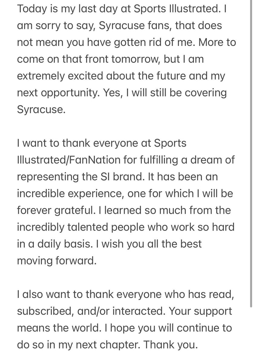🚨SOME PROFESSIONAL NEWS🚨