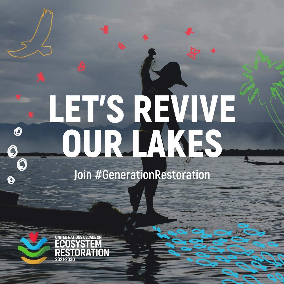 Lakes contain most of the liquid fresh water on the planet – but they are also among the most rapidly degrading ecosystems. On #WorldWaterDay, discover how you can take #GenerationRestoration action to safeguard these vital freshwater bodies. decadeonrestoration.org/restoring-lake…