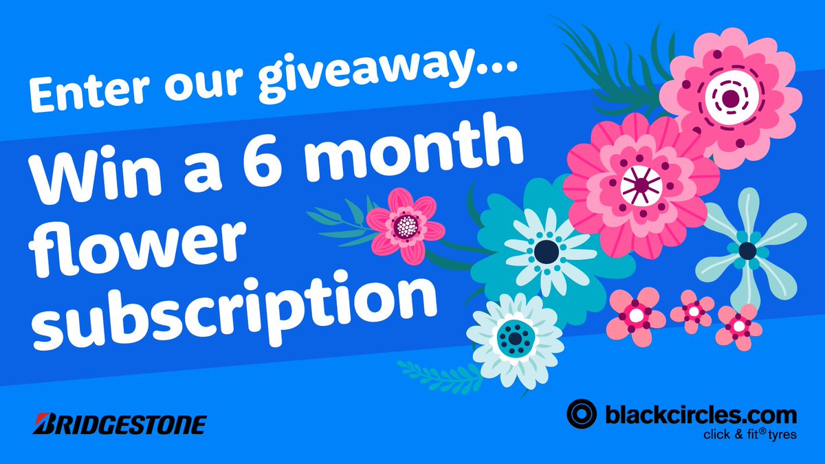 blackcircles's tweet image. 🌸 GIVEAWAY 🌸 

Thanks to our friends at Bridgestone, we're giving one lucky winner the chance to win a 6 month subscription to Bloom &amp;amp; Wild 🌻 

To enter:
🌼 Like, share &amp;amp; follow us
🌷 Tell us below, what's your favourite flower?

T&amp;amp;Cs in our bio.
[Ends 5th April]
