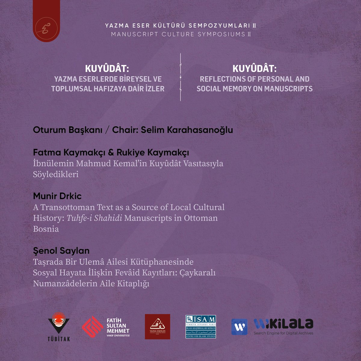 Yazma Eser Kültürü Sempozyumları II Manuscript Culture Symposiums II