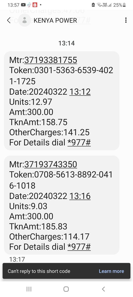 Nelson kawawa (@kawawaz) on Twitter photo Someone help me understand here, same amount, different token units in different <a href="/KenyaPower/">The Kenya Power & Lighting Company Plc.</a> Mtr. <a href="/omwambaKE/">Omwamba 🇰🇪</a> <a href="/KenyaPower_Care/">Kenya Power</a> Someone help me understand here, same amount, different token units in different <a href="/KenyaPower/">The Kenya Power & Lighting Company Plc.</a> Mtr. <a href="/omwambaKE/">Omwamba 🇰🇪</a> <a href="/KenyaPower_Care/">Kenya Power</a>