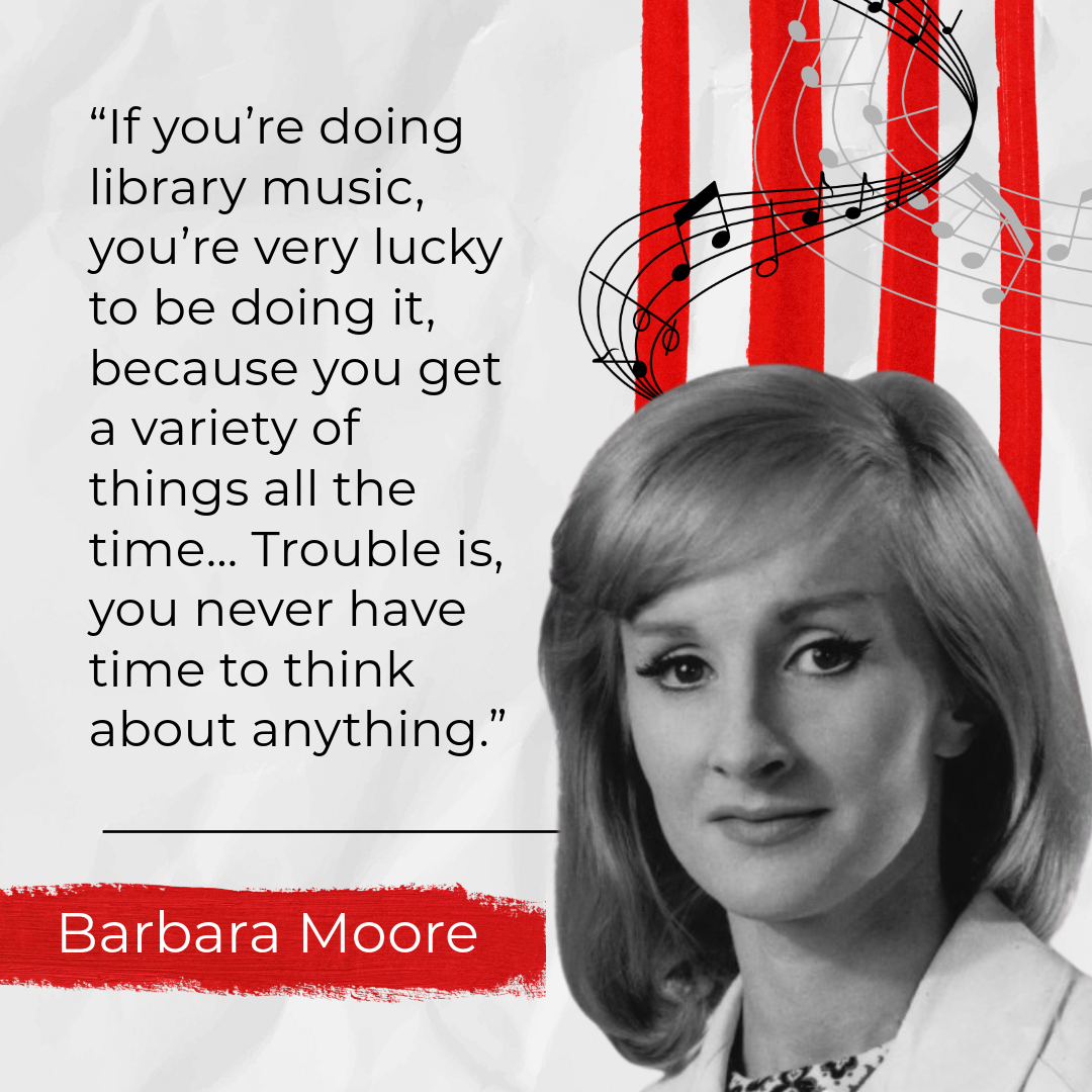 Supporting the likes of Sandy Shaw, Dusty Springfield, Dudley Moore and Elton John, Barbara Moore's instantly recognisable vocals capture an iconic era in De Wolfe Music's history. Discover the full story -> loom.ly/Gc7dQls