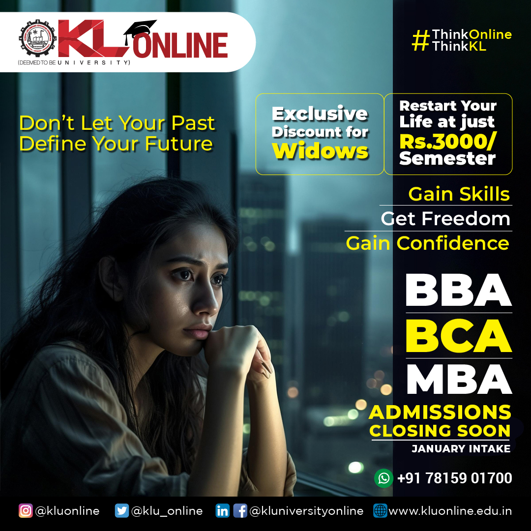 Never stop learning, never stop growing. Expand your horizons with KL Online programs. Affordable access to a world-class education - open doors to new possibilities.

#KLuniversity #KLUOnline #ThinkOnlineThinkKL #onlinedegree #onlinelearning #elearning #pgprogram