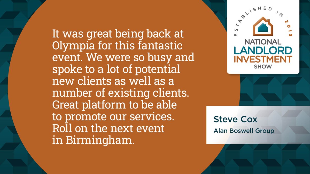 See below feedback from Steve Cox @ABGroup about our London Show on 6th March. Our next London show is on 3rd July at Old Billingsgate. Click here tinyurl.com/y8rmykn9 to register for FREE tickets. To find out more about exhibiting please visit tinyurl.com/bdh5teyy 🏡