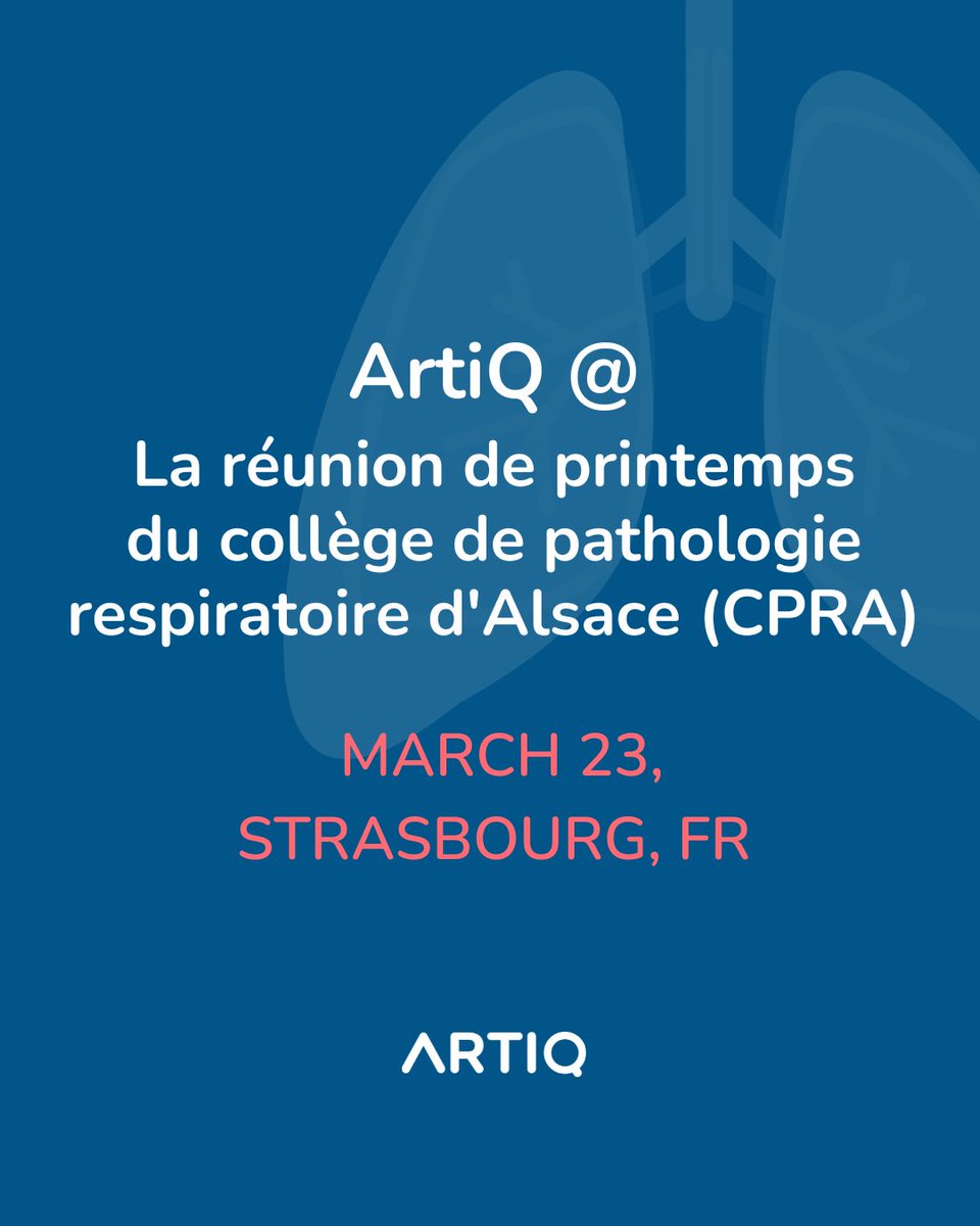 Are you attending the CPRA event in Strasbourg? Don't miss Julie Maes' presentation on AI and its benefits for pulmonologists.
 
⏰ 12:15h
📍AC hotel, Strasbourg
 
Looking forward to seeing you there for an insightful session!

#ai #respiratorycare