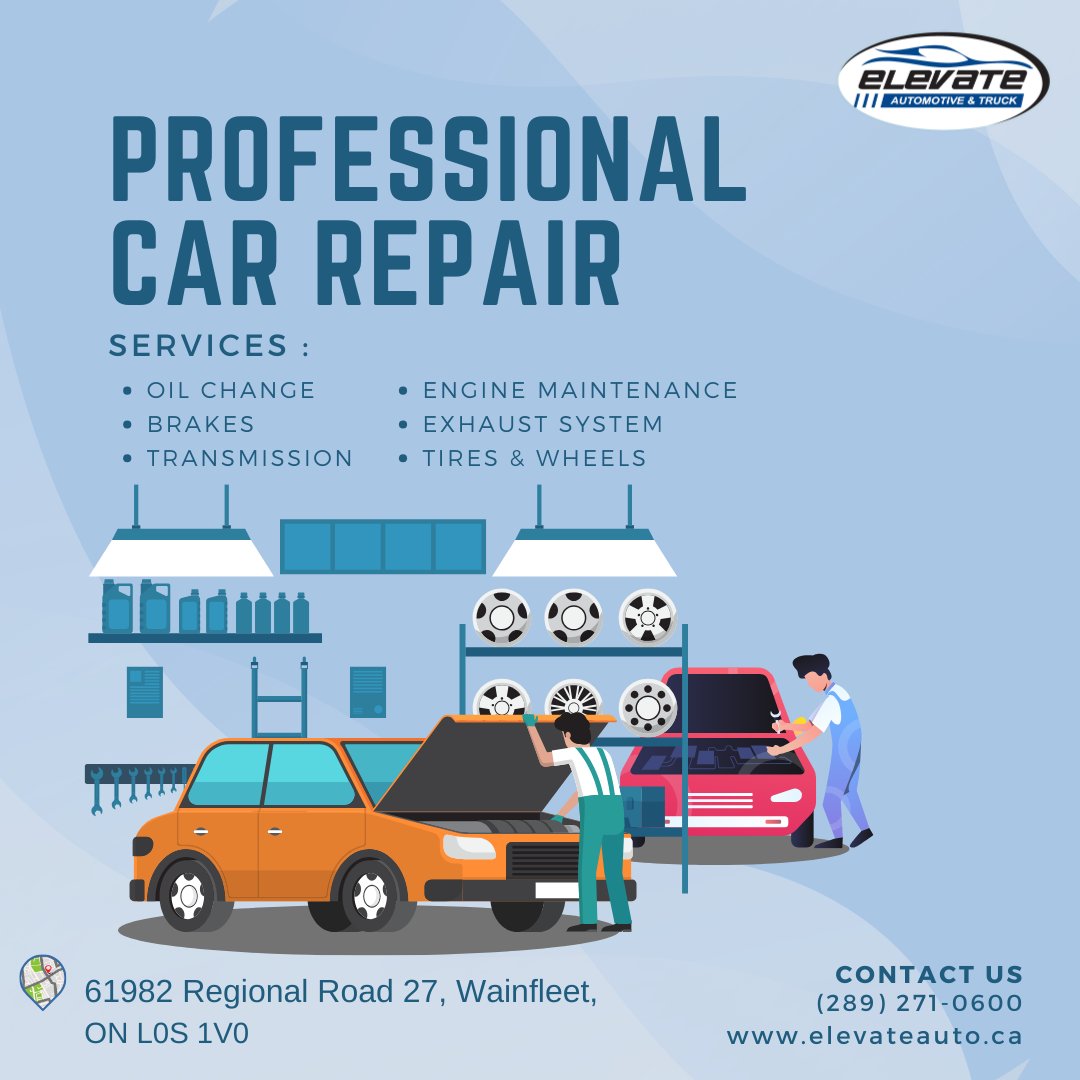 💙 Find Dependable Auto Care at Our New Address! Elevate Auto & Truck Welcomes You. Searching for a trustworthy mechanic? Your search ends at Elevate Auto & Truck! 📍 Visit us at our new location: 61982 Regional Rd 27, Wainfleet, ON L0S 1V0. elevateauto.ca