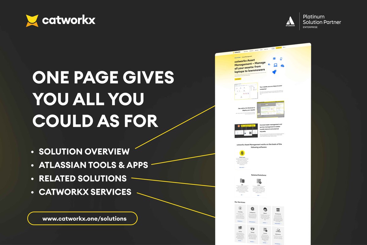catworkx's tweet image. Your efficiency sometimes gets lost in the darkness? 🌚

Shed light on the dark corners of your processes – let yourself be inspired by over 30 catworkx Solutions for your #Atlassian suite! 💡 youtu.be/oKF8laMh68w

Get the full story: catworkx.one/solutions

#WorldOfSolutions