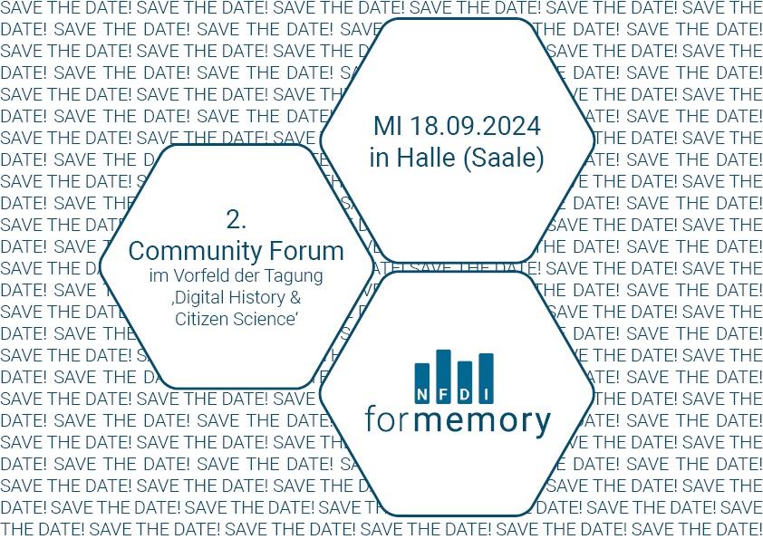 Liebe NFDI4Memory Community, 

Euer Input gefragt – zu welchen Themen möchtet Ihr besonders gerne auf dem Community Forum mehr erfahren, euch austauschen oder einen Workshop besuchen? 

Nehmt bis zum 26. April 2024 an unserer Umfrage survey.zdv.uni-mainz.de/index.php/3477… teil! 

#NFDI4Memory