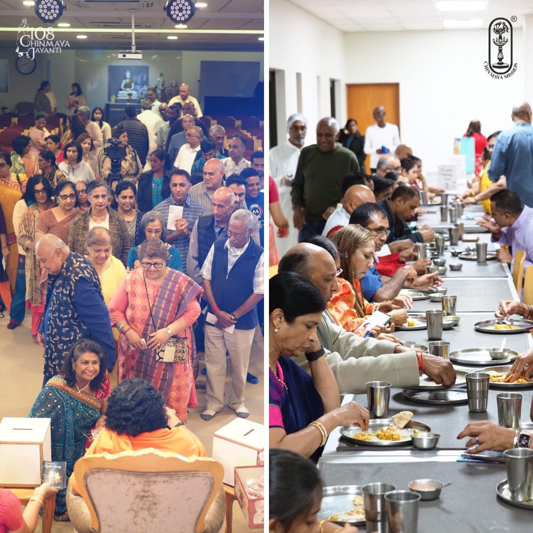 #ChinmayaMission of #SouthAfrica experienced a divine moment as they expressed gratitude to the Guru Parampara through a captivating Bhajan Sandhya. Led by devoted singers and musicians from Durban and graced by the divine presence of #SwamiAbhedananda. #Bhajan #BhajanSandhya