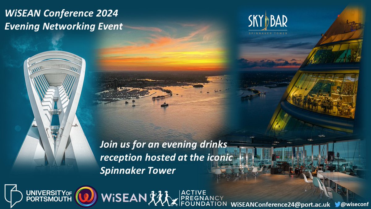 We're excited to announce the Evening Networking Event for this year's conference will be hosted at @SpinnakerTower! An iconic location with incredible views across Portsmouth and hopefully with a beautiful sunset!
More details can be found on our website bit.ly/4akytko