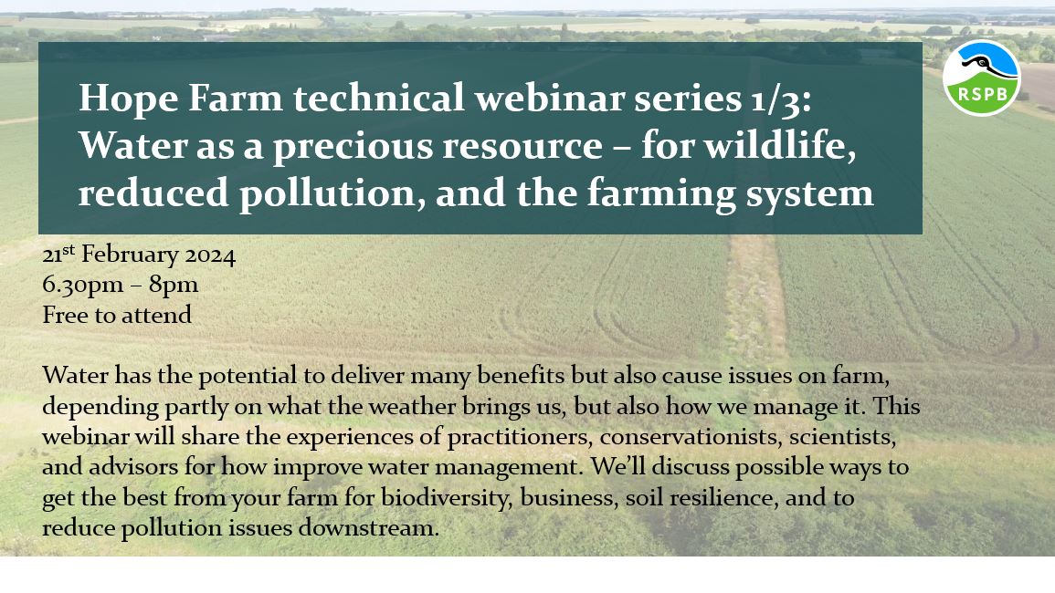 Happy #WorldWaterDay 🌊 Last month we had the amazing @carlsayerUCL CSF and NE Farmer Cluster talk about water management for nature-friendly farming Sad you've missed it? put your feet up and celebrate #WorldWaterDay by listening to the recording here rb.gy/vlyikp