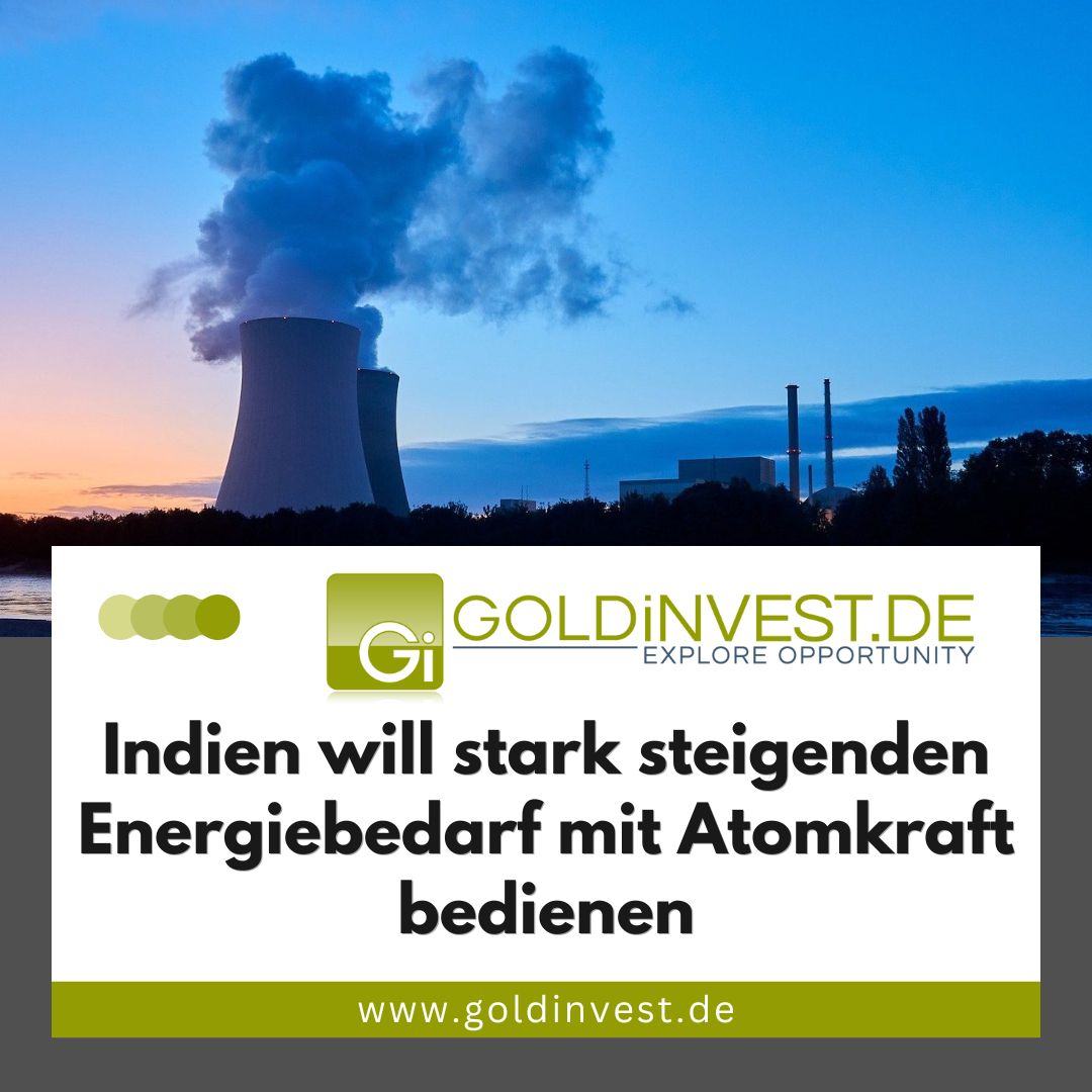 Indien will stark steigenden Energiebedarf mit Atomkraft bedienen. Private Investoren sollen in Indien den Ausbau der Atomkraft in die Hand nehmen.

Jetzt mehr erfahren ▶️▶️ goldinvest.de/indien-will-st…

#uranium