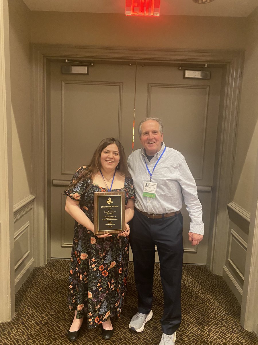 VetEntomoJenna's tweet photo. This year’s 111th NJMCA meeting is one I will not forget. Not only was I privileged enough to present some of my Masters research but I am so honored to have been one of the recipients of the NJMCA Presidential Citation. #NJMCA2024 🦟🎉🥰 https://t.co/RliGeibTZW