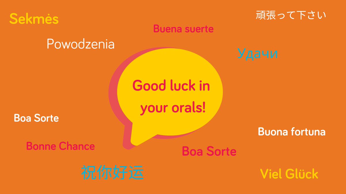 Wishing all Leaving Cert students studying a language the very best of luck in the oral exams over the coming days - you've got this!