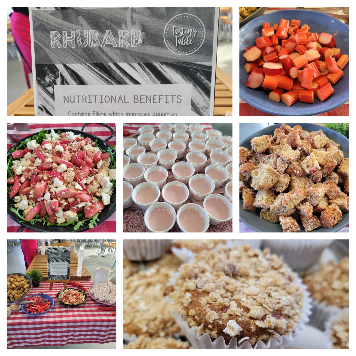 Rhubarb Tasting Table today at Chapman. Rhubarb and Vegan Feta Salad, Rhubarb Crumble Muffins and Rhubarb and Ginger Muffins. <a href="/NewcastleHigh/">Newcastle High School for Girls (GDST)</a> <a href="/NHSGJnrHead/">Emma Barnett</a> <a href="/NickNhear/">Nick</a> <a href="/OliCullers/">Oli Cullingworth</a> <a href="/HolroydHowe/">Holroyd Howe</a> <a href="/Ronnaburton72/">Ronna</a>
