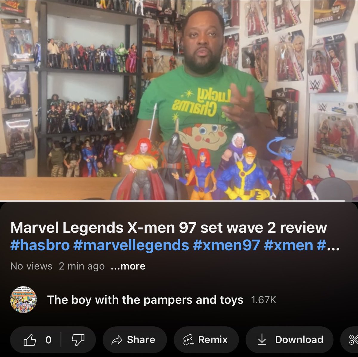 Please like, share & Subscribe today 🌎. #hasbro #xmen97 #marvellegends #youtuber #toychannel #theboywiththepampersandtoys #figurereview  #like #share #subscribe
