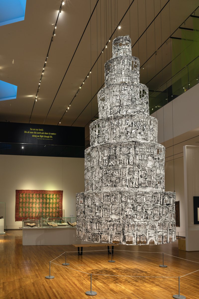 Aga Khan Museum (@agakhanmuseum) on Twitter photo Using layers of hand-printed textiles adorned with calligraphy & imagery inspired by ancient stone artifacts, <a href="/kevork/">Kevork Mourad</a> Mourad meticulously crafted Seeing Through Babel to evoke the timeless form of the Tower of Babel. On display until April
→ agakhanmuseum.org/seeingthroughb…
📸Aly Manji Using layers of hand-printed textiles adorned with calligraphy & imagery inspired by ancient stone artifacts, <a href="/kevork/">Kevork Mourad</a> Mourad meticulously crafted Seeing Through Babel to evoke the timeless form of the Tower of Babel. On display until April
→ agakhanmuseum.org/seeingthroughb…
📸Aly Manji