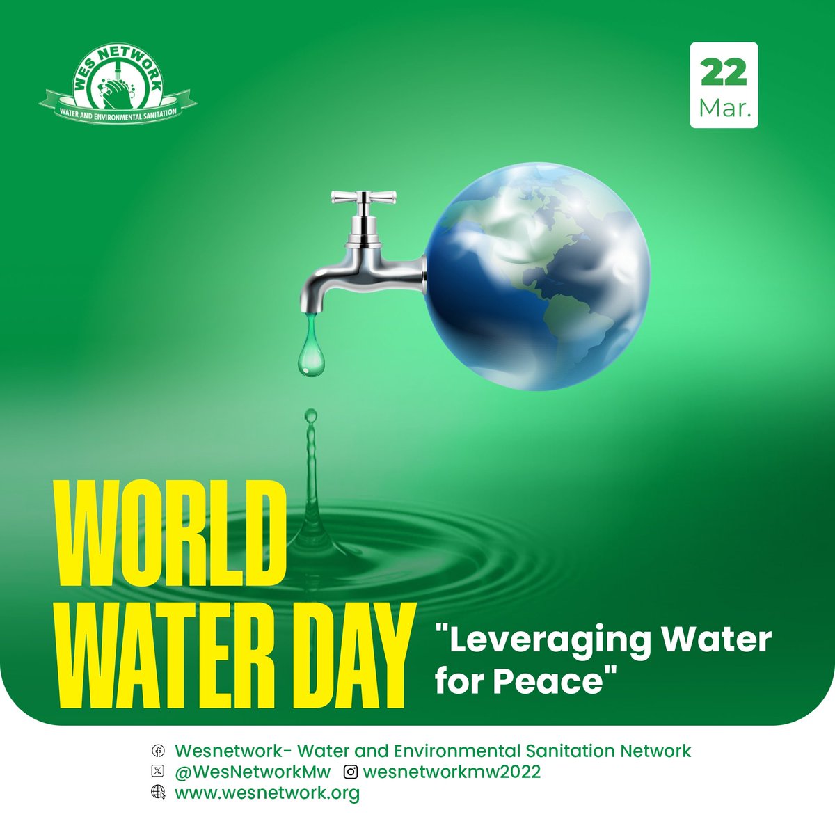 Happy World Water Day 💧

#WaterForPeace 
#SDG6