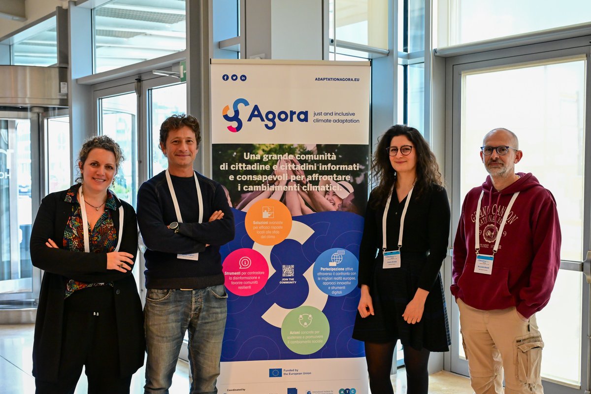 🗓 Last week, AGORA joined the @Climateurope2 Festival in #Venice, which brought together a wide community of scientists, representatives of public institutions, businesses and NGOs.

#climatechange #localcommunities #climateadaptation #climateaction #climateresilience