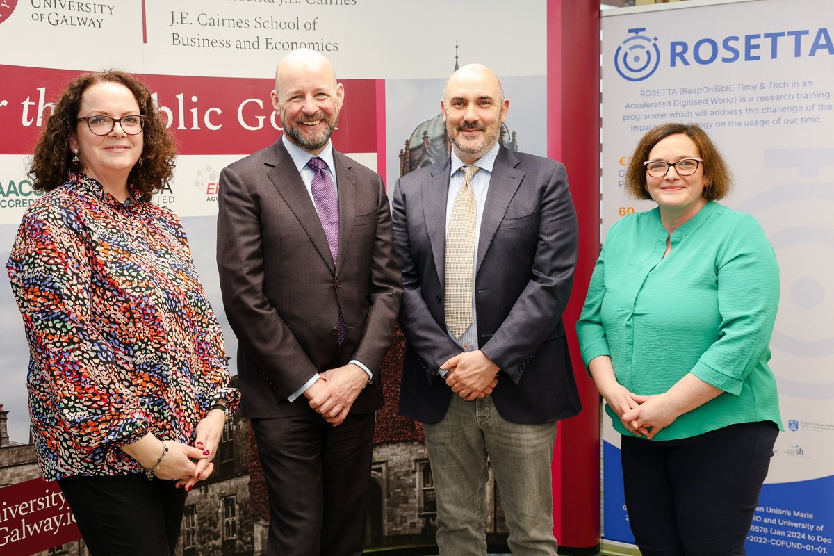 Lero the @scienceirel Research Centre for #Software, today launched ROSETTA, a €3.5 million postdoctoral fellowship programme funded by Lero, @uniofgalway and @EU_Commission, which will recruit 19 world-class #researchers to universities across Ireland. #RegionalBusinessSummit