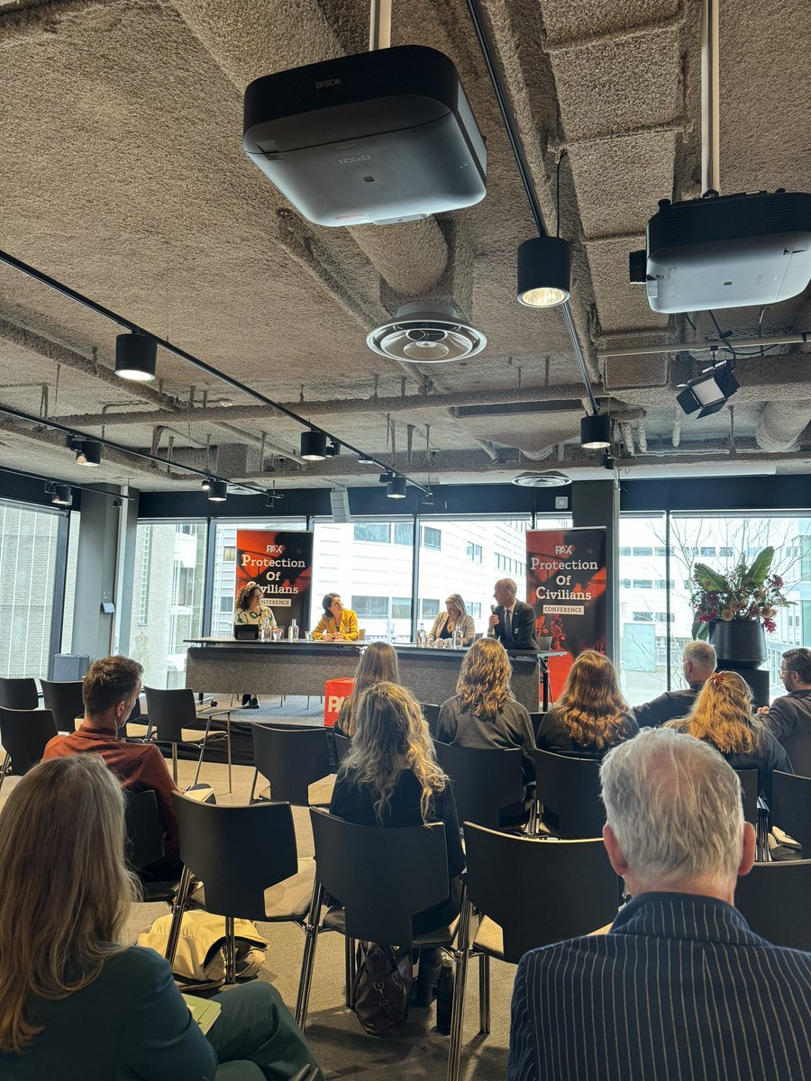 Esteemed panel kicks off at <a href="/PAXforpeace/">PAX for peace</a>’s #ProtectionofCivilians Conference in The Hague today. #PoCCon2024