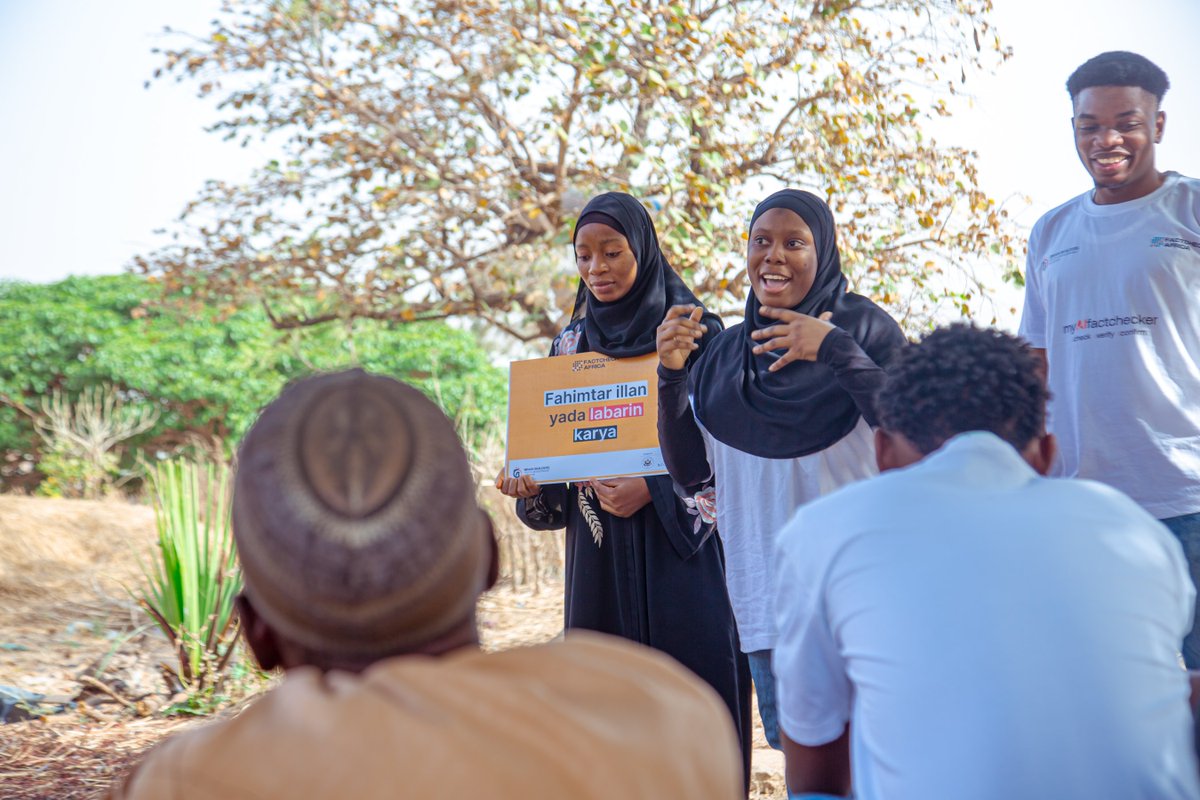In collaboration with @Udama4africa, we recently executed the 'Wasika Zuwa Ruga' Fact-Checking Project, which impacted over 100 nomads, including women, children, and youths in Ruga Community, Giri Gwagwalada, Abuja.

This grassroots community sensitization, conducted on February