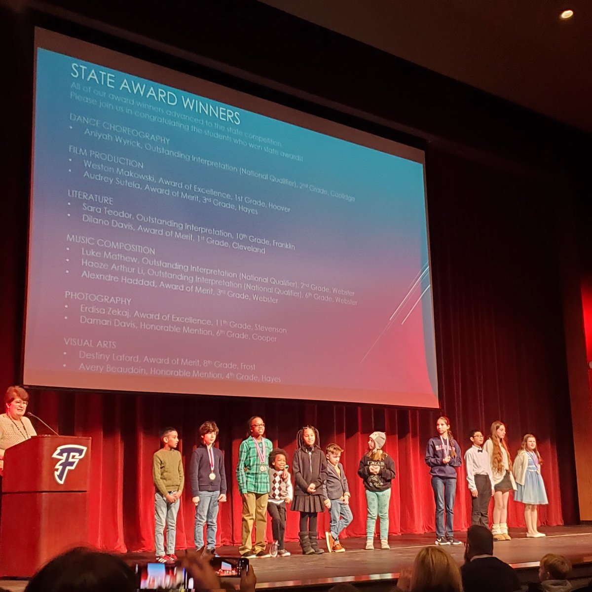 So proud of our Coolidge artists at our annual Reflections Ceremony! Congrats to Makayla S., Kora A., Aniyah W. and Julia S. for moving to the State level!
Another big congrats to Aniyah W. for moving to the National level! <a href="/stark_kellie/">Kellie Stark</a> <a href="/CoolidgeCougars/">Coolidge Cougars</a>