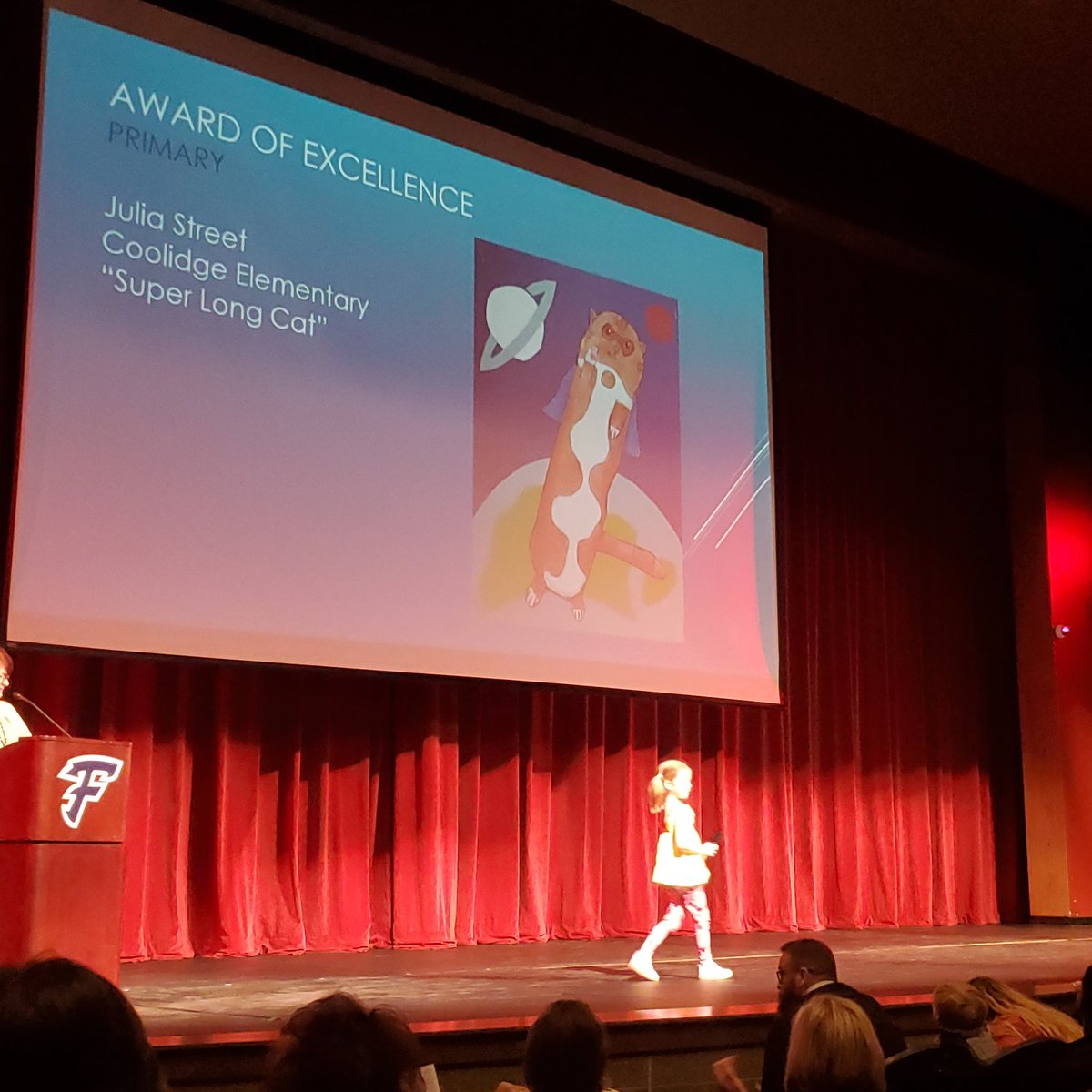 stark_kellie's tweet photo. So proud of our Coolidge artists at our annual Reflections Ceremony! Congrats to Makayla S., Kora A., Aniyah W. and Julia S. for moving to the State level!
Another big congrats to Aniyah W. for moving to the National level! @stark_kellie @CoolidgeCougars https://t.co/3ST8k3B7yg