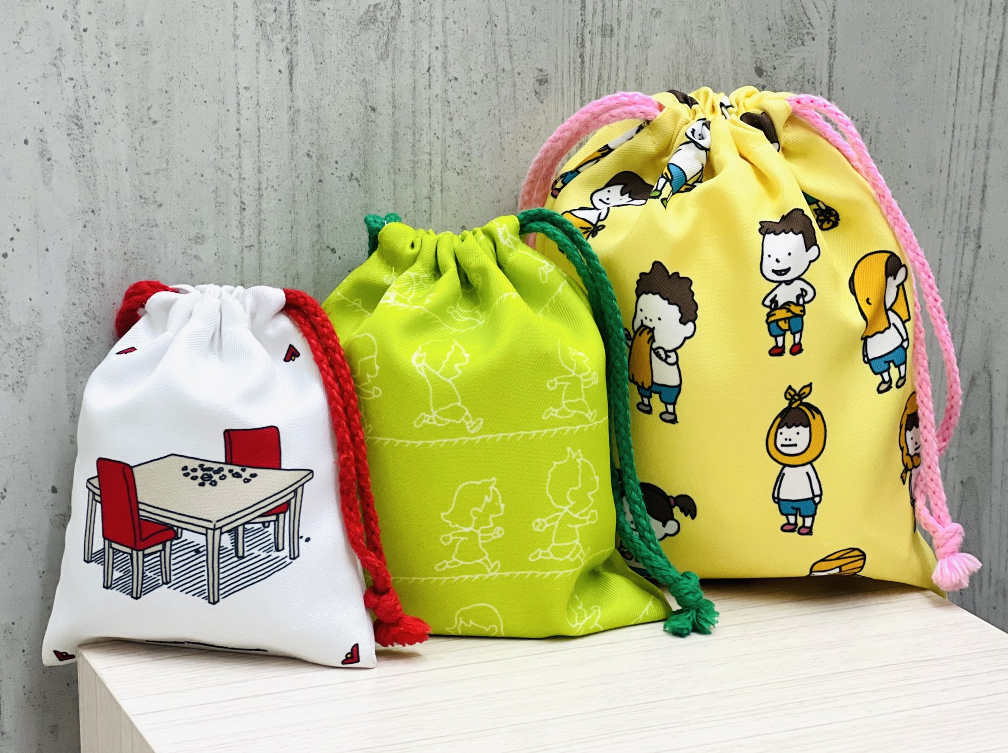 ジン君巾着袋 巾着・ポーチ - 工房アルティスタ電脳購買部