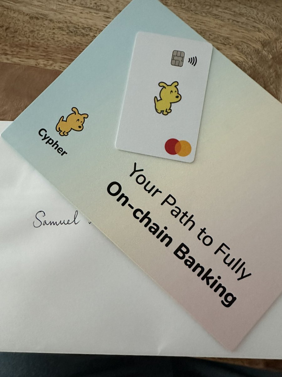 Hello from UAE! Thank you @CypherWalletIO @ikuberan for this. Arrived  within 2 weeks. Been trying to look for a crypto debit card that will ship  to uae since the last bullrun. Finally