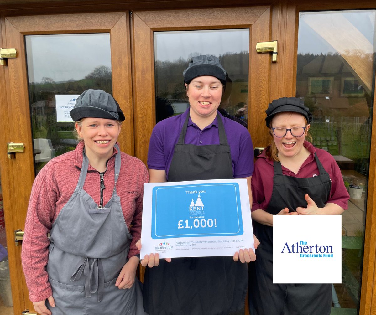 We are lucky recipients of The #Atherton Grassroots Fund. The £1,000 donation will enhance our offering to over 170 adults with learning disabilities from across East Kent &amp; will help us continue to provide an excellent level of care for our students.
<a href="/KentCommunity/">Kent Community Foundation</a>
