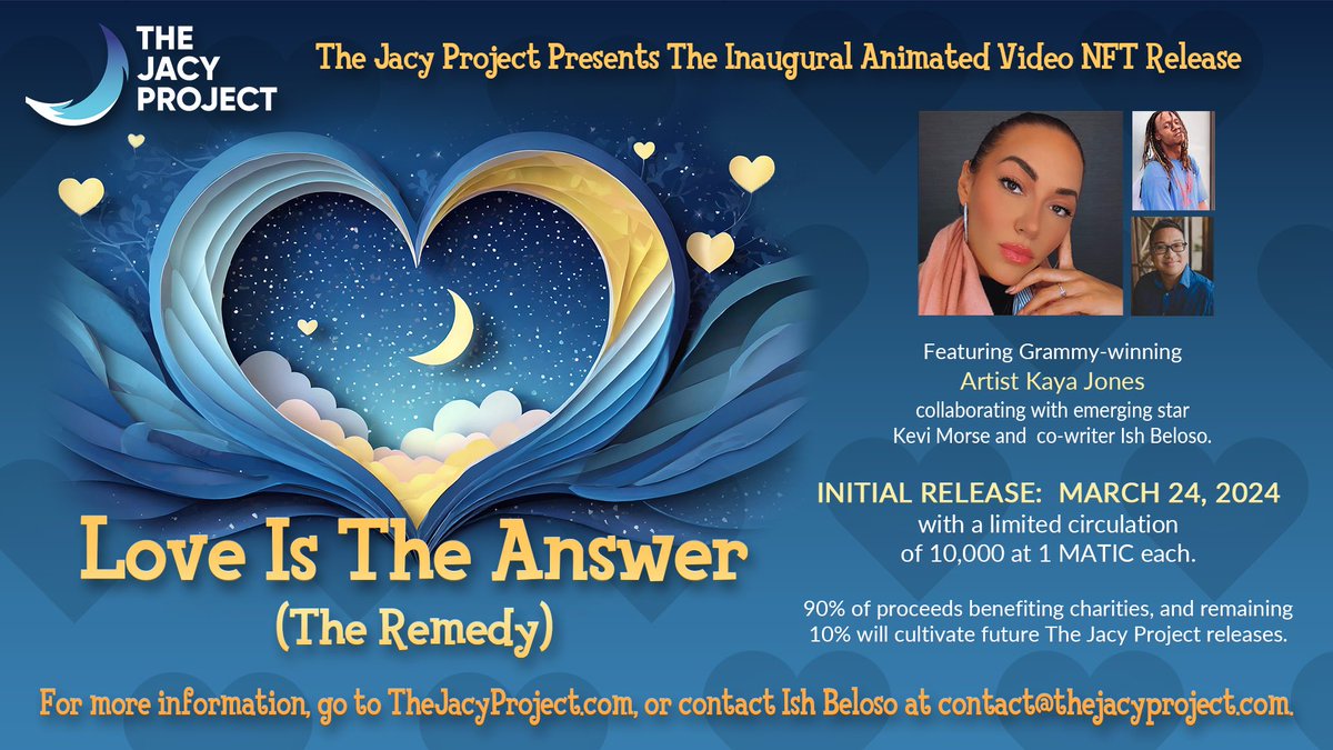 Coming soon from @TheJacyProject featuring @KayaJones @KeviMorse 💕 

#LoveIsTheAnswer