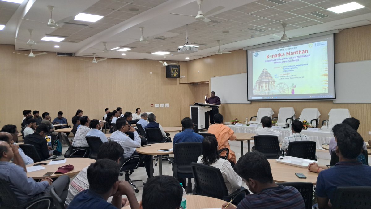 iitbbs's tweet image. #KonarkaManthan Symposium at @iitbbs unravels Building Materials &amp;amp; Architectural Marvels of the Sun Temple. 
Organized by School of Minerals, Metallurgical &amp;amp; Materials Engineering, the symposium had detailed deliberations on this ever-intriguing subject.
#IndianKnowledgeSystem