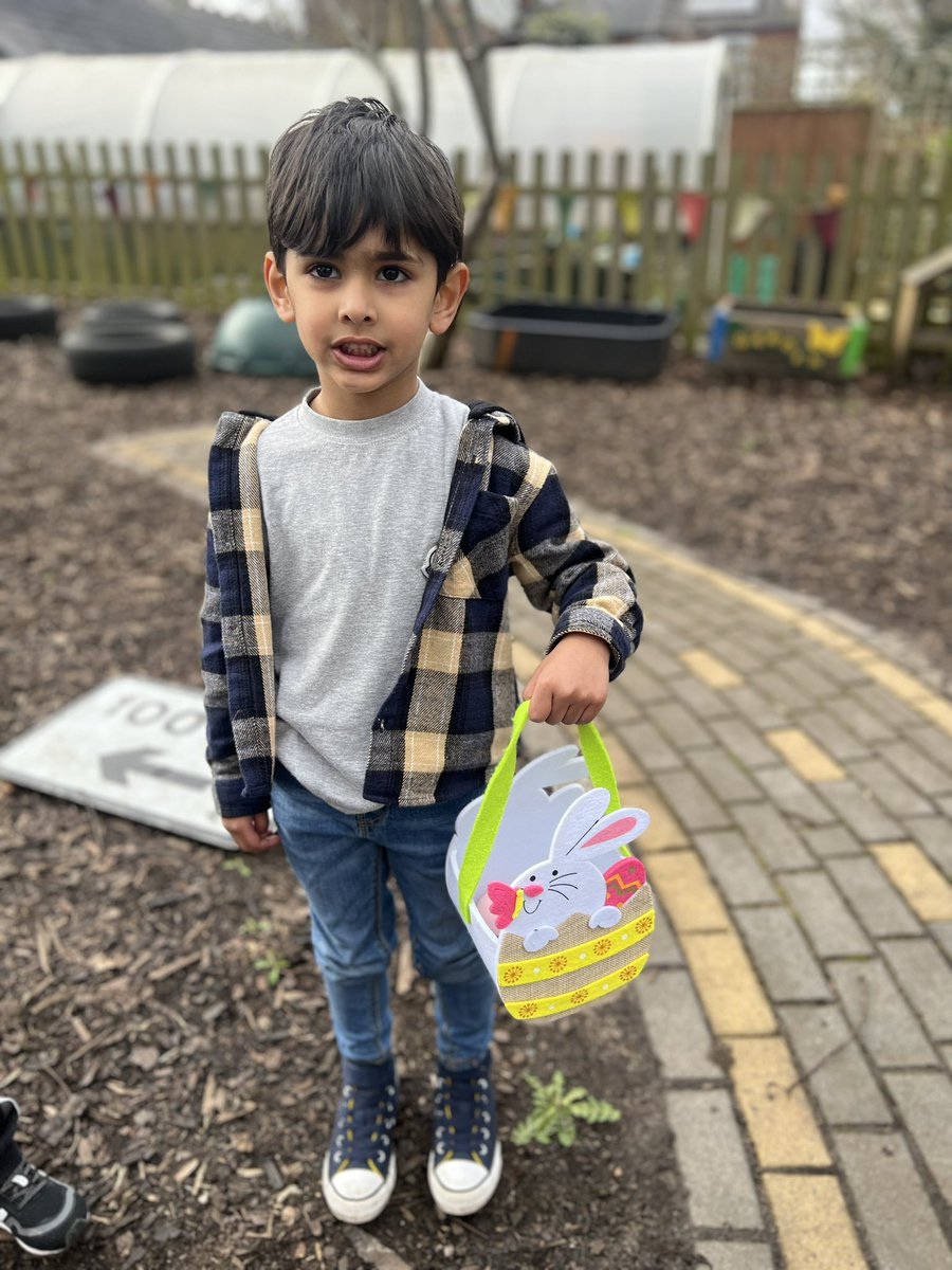 The Easter bunny 🐰 came to visit us and told us we have an exciting task of finding all the eggs 🪺 
Nursery had the best morning having an Easter egg hunt. It’s nearly time to say goodbye to the Spring Term ☺️ #TeamTindal #eyfs #eyshare @arktindal 🐥