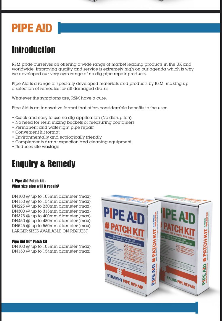 SDE_Civils's tweet photo. 🔥New Product at SDE🔥

➡️ PIPE AID PATCH KIT

• Quick/easy
• No dig
• No mixing/measuring
• Repairs pipes 103mm - 560mm
• Straight/radius

LUTON
01582 599055
STEVENAGE

01438 317383

ST. IVES
01480 409830

ST. NEOTS
01480 477956

WELLINGBOROUGH
01933 829829 https://t.co/YN5zTyvvwr