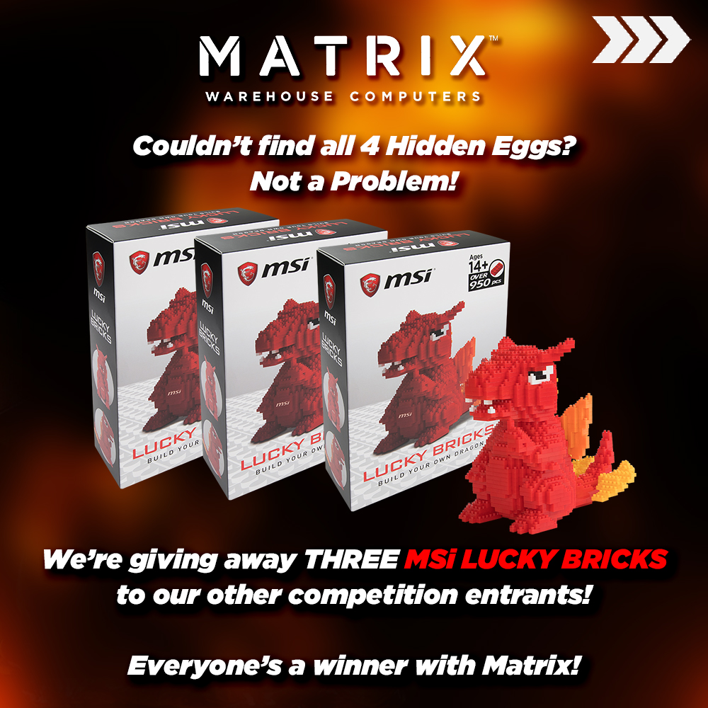MatrixWarehouse's tweet photo. ❗❗❗COMPETITION TIME❗❗❗

💯ARE YOU FEELING LUCKY?!💯

YOU COULD WIN these fiery gifts for yourself!

Find all 4 Eggs hidden in our following posts this month and follow the rules in this post to enter!

The 4 competition winners will be announced on the 31st of March 2024. https://t.co/mtbX9aUTKA