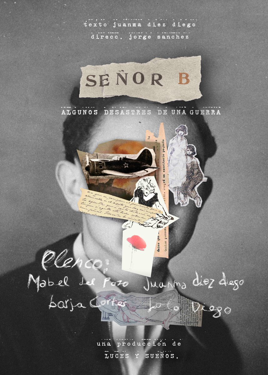 #JuanmaDiezDiego escribe y protagoniza #SEÑORB. ALGUNOS DESASTRES DE UNA GUERRA. #JorgeSánchez dirige el espectáculo, en el que también podremos ver a #MabelDelPozo, #LoloDiego y #BorjaCortés.
📅 VIERNES 5, 12 – ABRIL en #Nave73
⏰ HORA: 19:30H
nave73.es/senor-b/