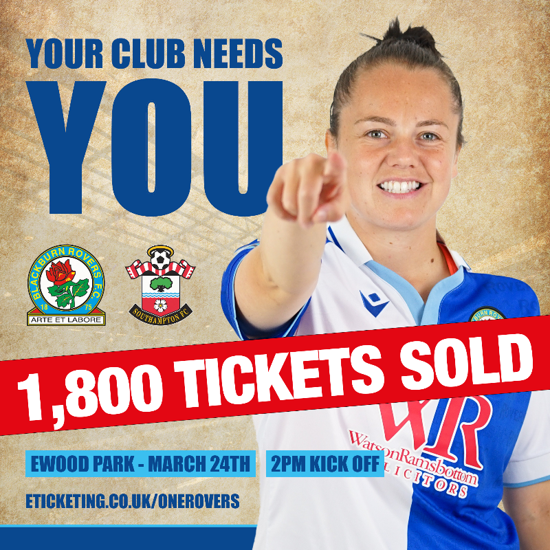 RoversWFC's tweet photo. ‼ ALL. NEW. RECORD. ‼

Thank you for all your immense support. There is still time to secure your seat for our record breaking game at Ewood Park this Sunday 🏟

🎫 Tickets available via the link below!

#Rovers 🔵⚪
