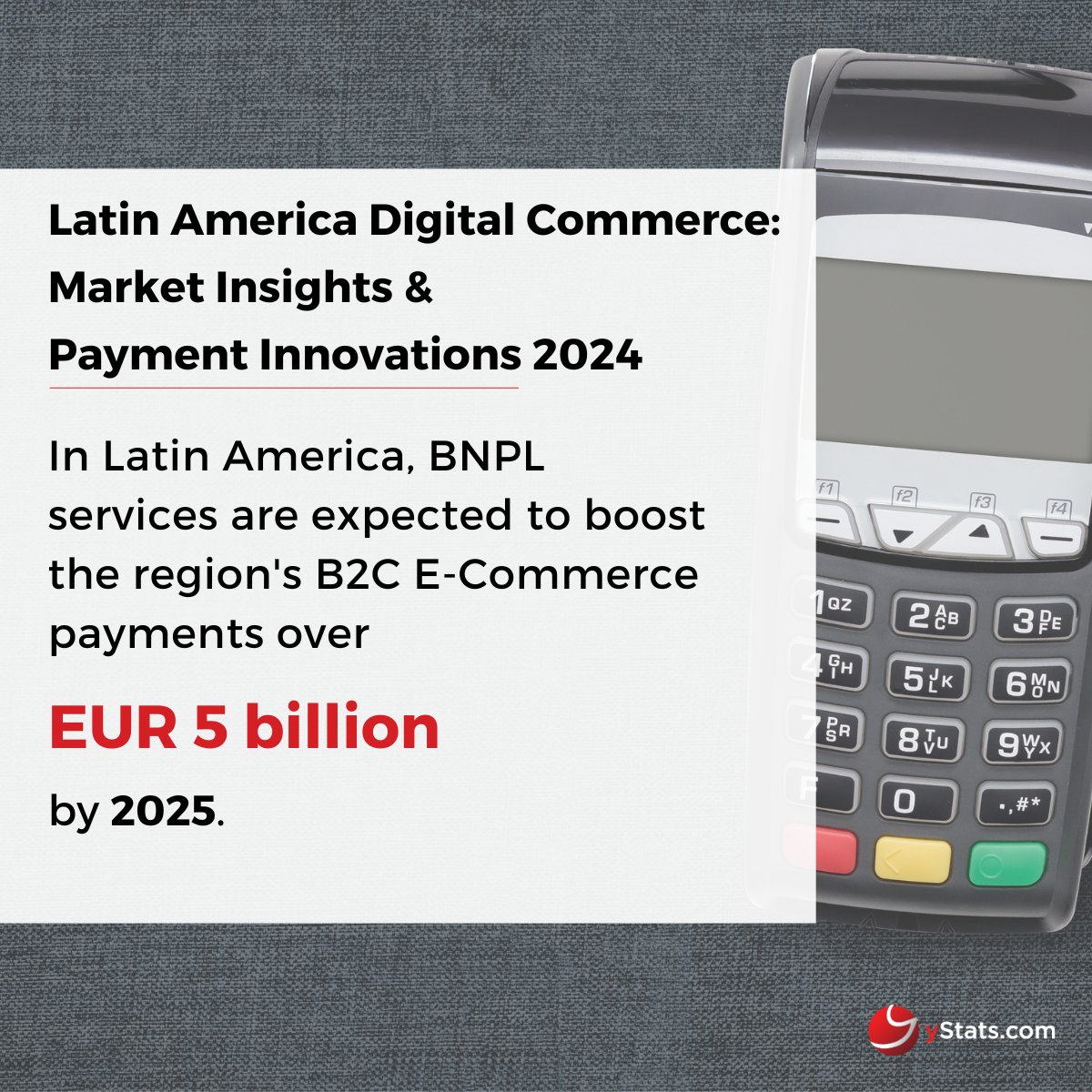 In Latin America, what is the projected growth rate of B2C E-Commerce payment value?

bit.ly/3PyVO9Y

#LatinAmericaMarket #RealTimePayments #DigitalTransformation #ECommerce #PaymentTrends #FutureOfPayments #B2CECommerce #PaymentOptions #DigitalCommerce
