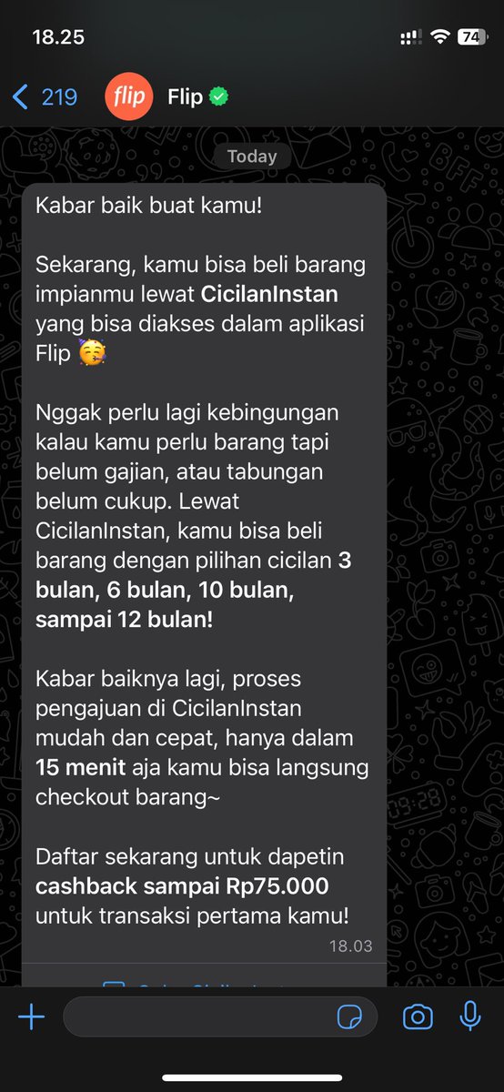 Flip sudah ingin profitable dengan cara cepat, join pinjol....