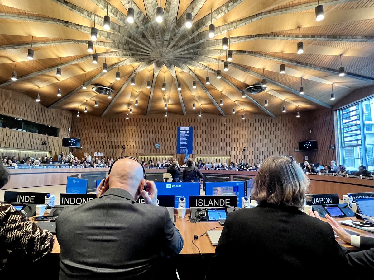 The #219EX session of @UNESCO in Paris is in full swing! #Iceland 🇮🇸 has actively participated in important discussions on #genderequality, human rights, SDG4 on education, resource mobilization, culture and many more. Looking forward to further deliberations ahead 🇺🇳🤝