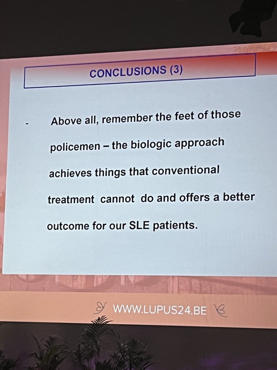 Really nice debate on biologics for #SLE patients Drs Petri vs Isenberg #lupus2024