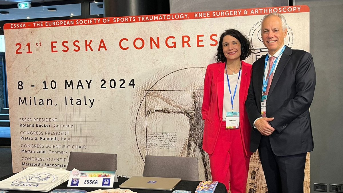 We are excited to be at #SIAGASCOT2024 in #Bari to promote #ESSKA2024! Come by our booth and say 'HI!'! Looking forward to reuniting with the #Italian #orthopaedic community in #Milan for our congress packed full of innovative and educational sessions. See you in May!