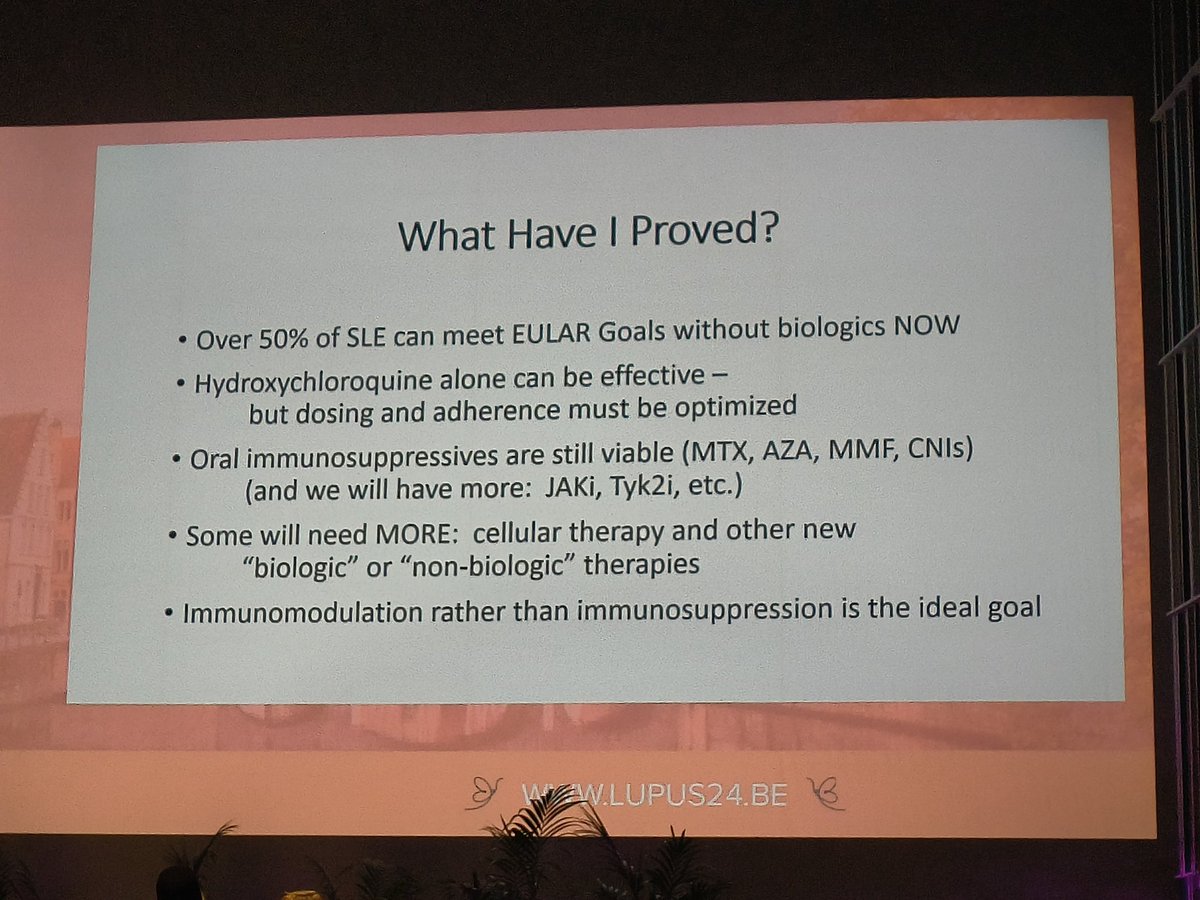 👉#lupus2024

Amazing debate between the legendary Prof Michelle Petri and David Isenberg: Does a minority or a majority of SLE need a biologic ? 🦋
🔺Results: 53% voted majority and 47% minority