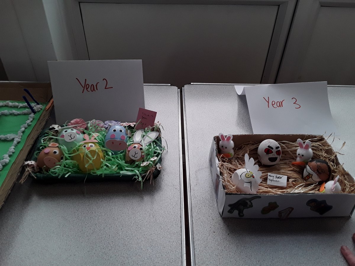 carletonparksch's tweet image. We had some egg-cellent entries for our Easter egg decorating competition. Well done to all of the children who took part. #Easter #eggdecorating #eastercrafts